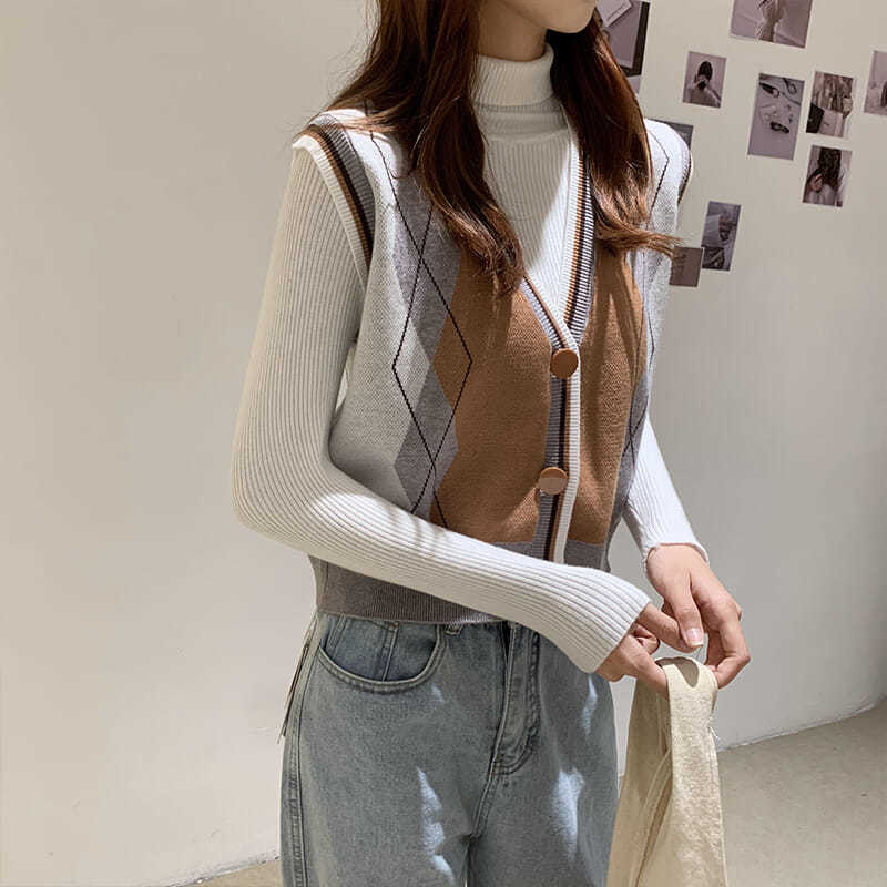 Áo Khoác Cardigan Dệt Kim Thiết Kế Cổ Chữ V Cho Nữ