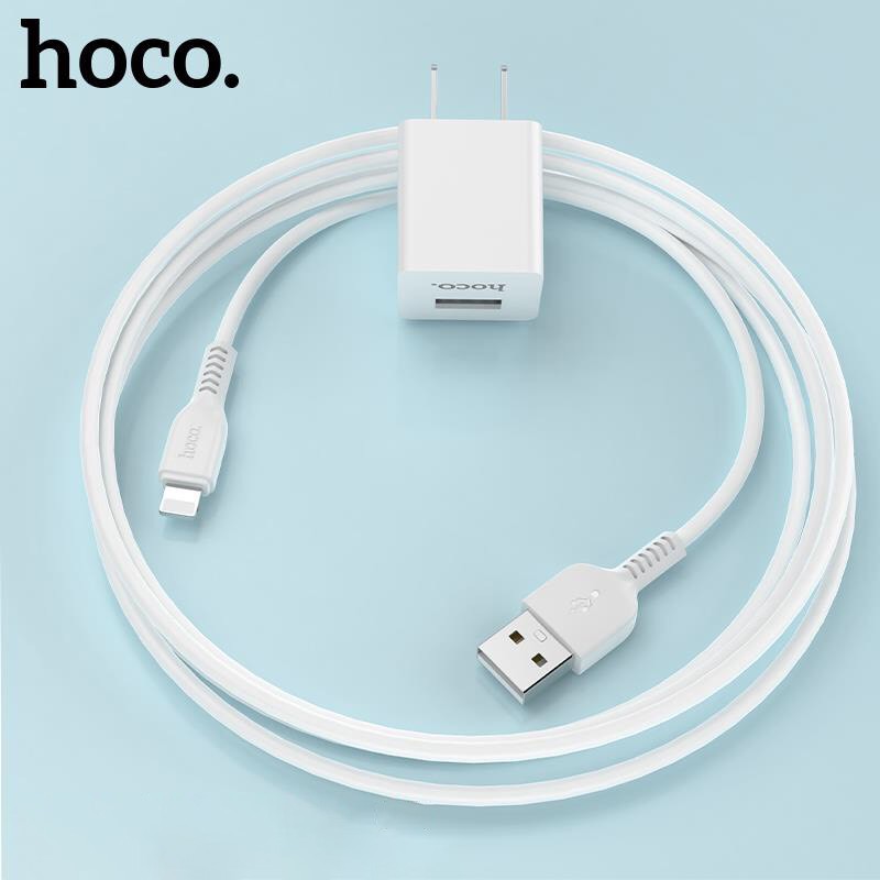 Bộ Củ Sạc Hoco UH102 + Cáp Sạc Lightning Hoco Kèm Theo [CHÍNH HÃNG]