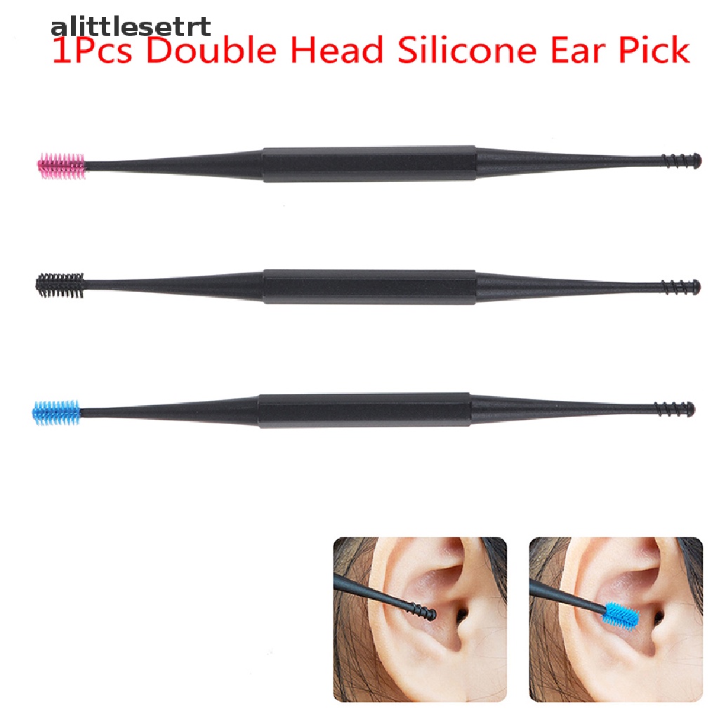 Dụng Cụ Lấy Ráy Tai Bằng Silicon Mềm Dạng Xoắn Ốc Hai Mặt Tiện Lợi