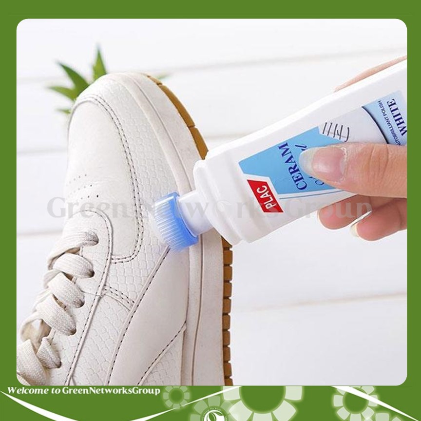 Chai tẩy trắng giày PLAC có đầu chải giúp chà giày dễ dàng - 1 Chai Greennetworks