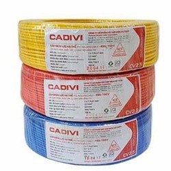 100 mét dây điện cadivi 2.5 đơn cv2.5 lõi 7 sợi đồng