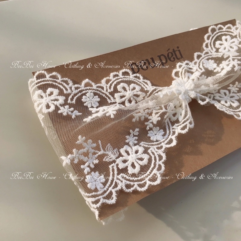 ẢNH THẬT] Turban, băng đô nơ ren cho bé thiết kế style Korea