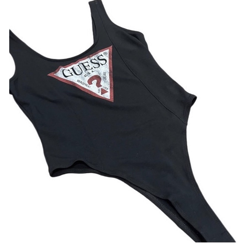 [ẢNH THẬT] BODYSUIT NỮ DÂY MẢNH CÓ NÚT GÀI ĐÁY  G.U..E..S..S.. S1074 Bralettehousevn