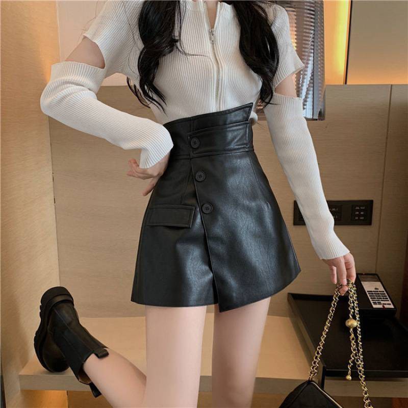 Chân Váy Da Cạp Chéo Hot Trend (QUẦN GIẢ VÁY) Senorita