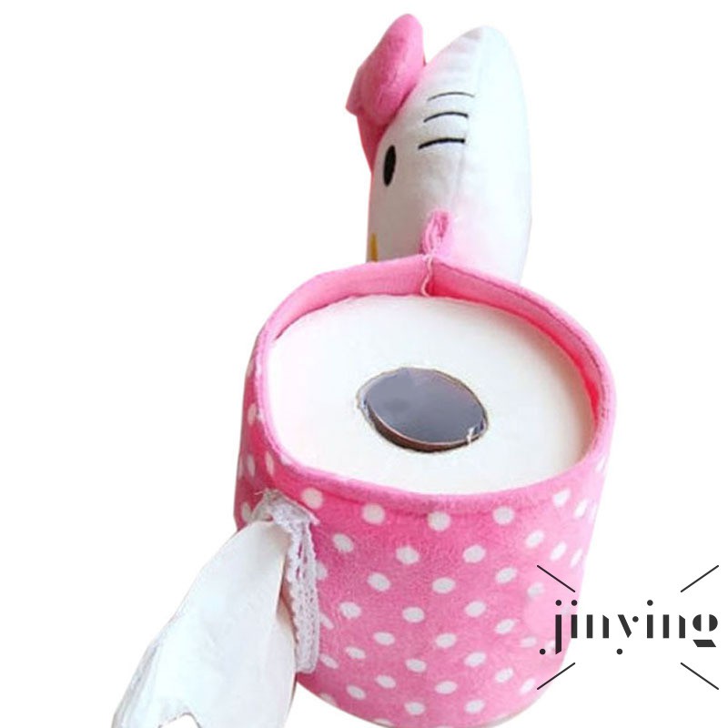 GETNOIVAS Giá đỡ cuộn khăn giấy hình nhân vật hoạt hình nhồi bông dễ thương tiện dụng