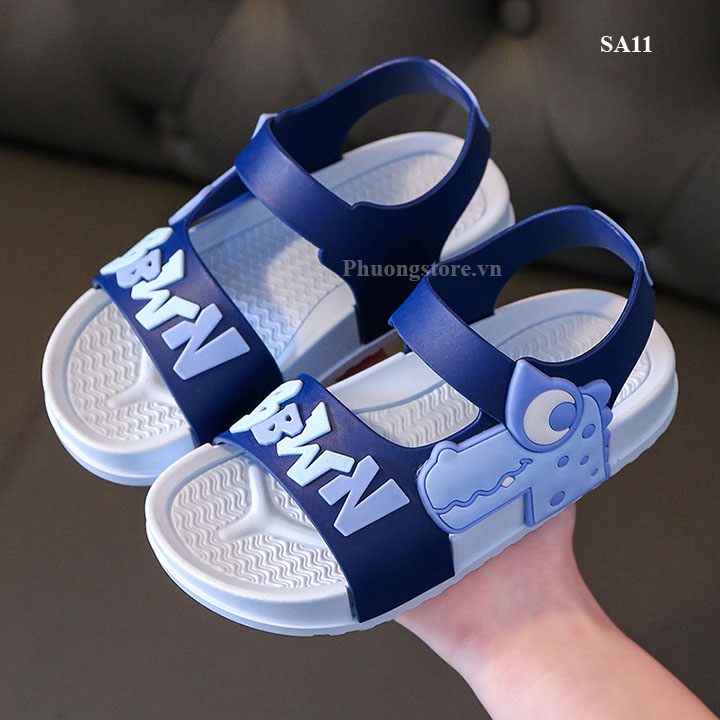 Sandal bé trai từ 3-8 tuổi nhựa dẻo mềm êm SA11