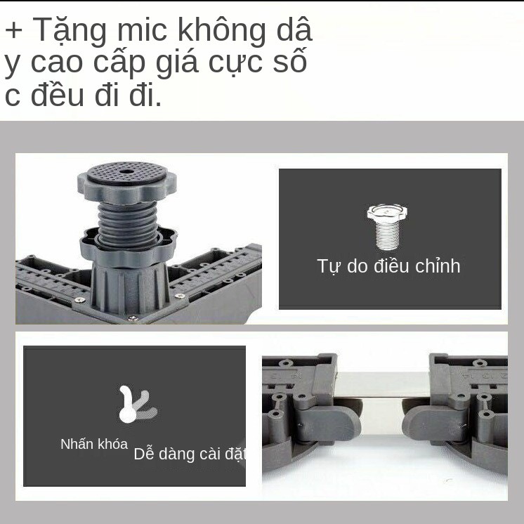 Máy giặt tự động đa năng Giá đỡ điều chỉnh con lăn bánh xe