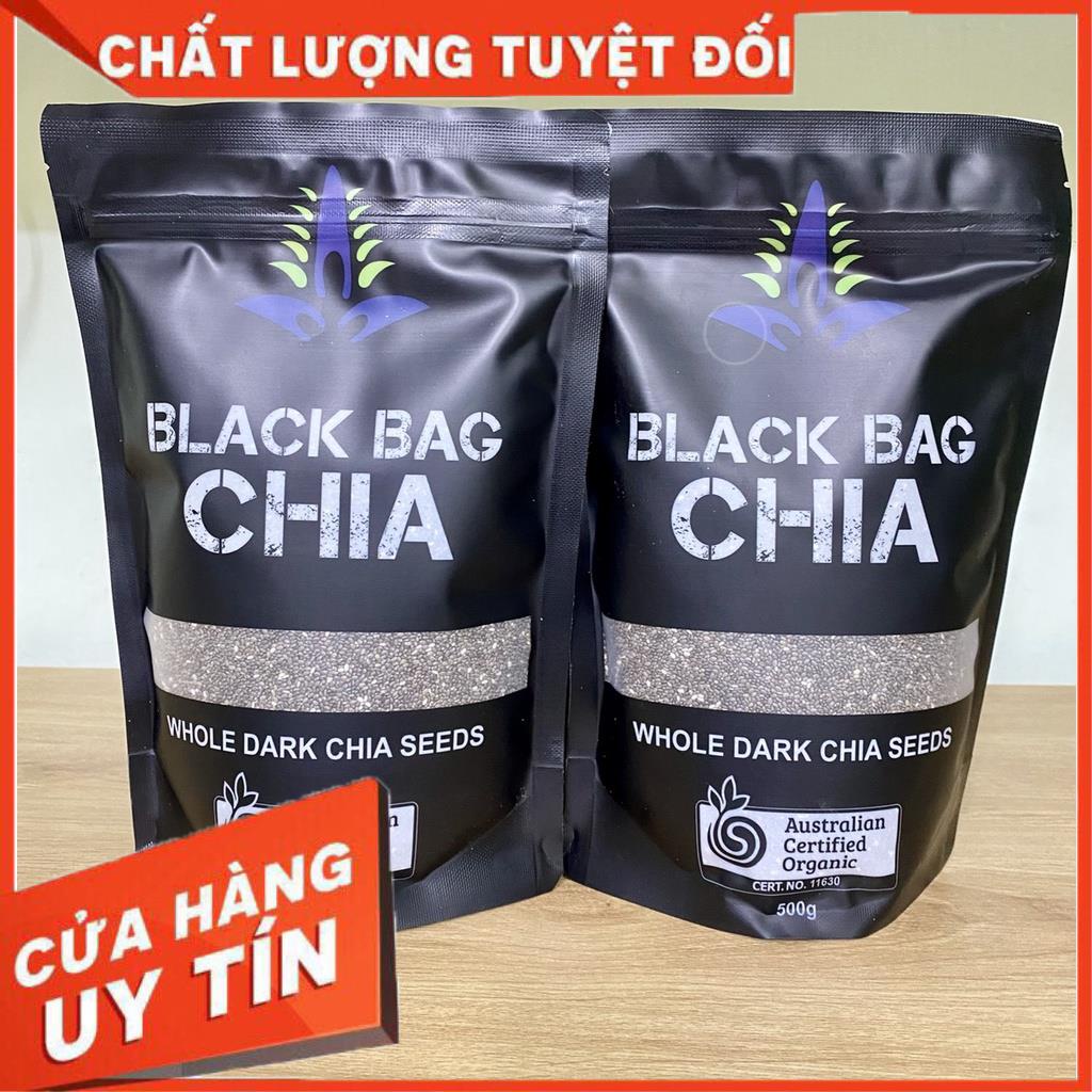 Hạt chia Úc 500g nhập khẩu chính hãng, hạt chia đen hữu cơ hỗ trợ ăn kiêng