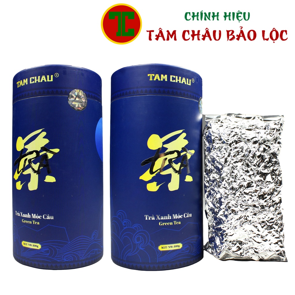 Trà Xanh Móc Câu Lon Giấy 100G Cao Cấp
