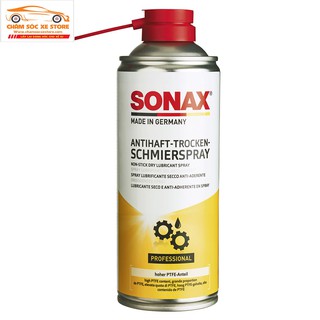Chất Bôi Trơn Khô Chuyên Dụng Khớp Chuyển Động Kim Loại SONAX Professional Dry Lube Spray 486300 400ml chamsocxe