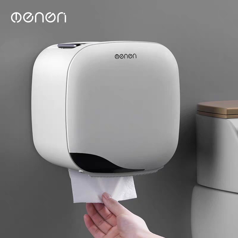 Kệ đựng giấy vệ sinh OENON Hộp đựng khăn giấy vệ sinh dán tường cho nhà tắm (Tặng kèm miếng dán)