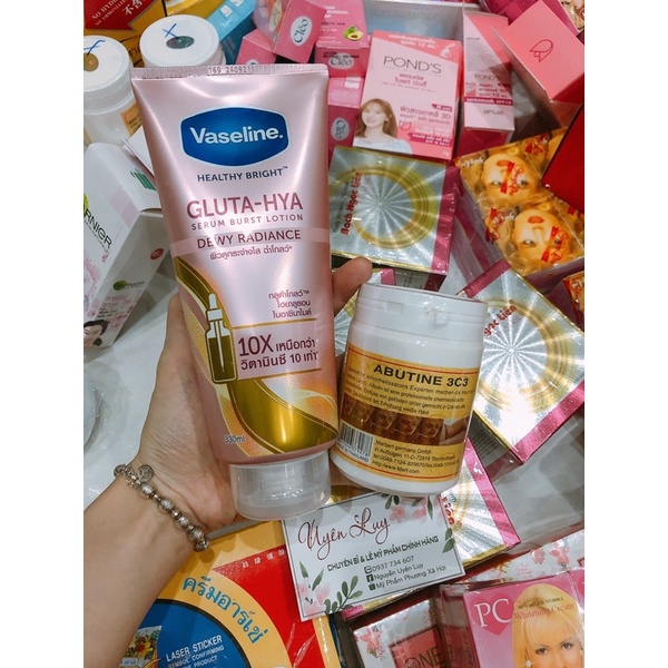 Combo Vaseline 10x và Abutine 3c3