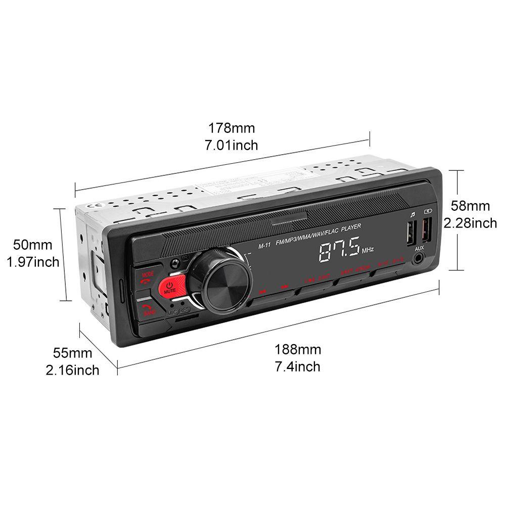 Máy Nghe Nhạc MP3 / FM / USB / AUX Rảnh Tay Tích Hợp Bảng Điều Khiển Dành Cho Ô Tô