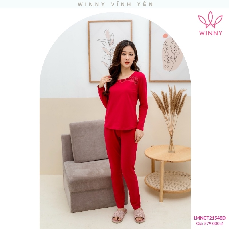 Bộ đồ cotton dài tay quần dài Winny - 1MNCT21548D