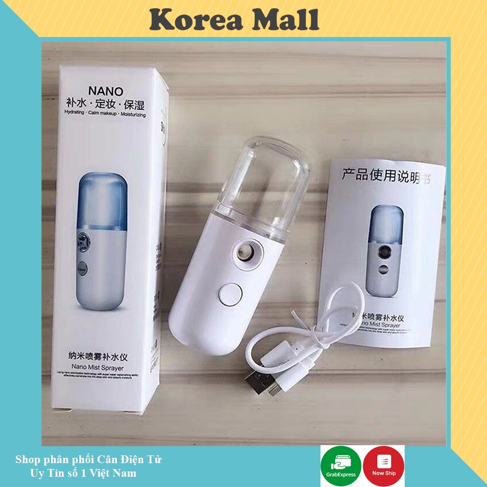 Máy Phun Sương Xông Hơi Mặt NaNo Mini Cầm Tay Hỗ Trợ Dưỡng Da Cấp Nước Tối Đa