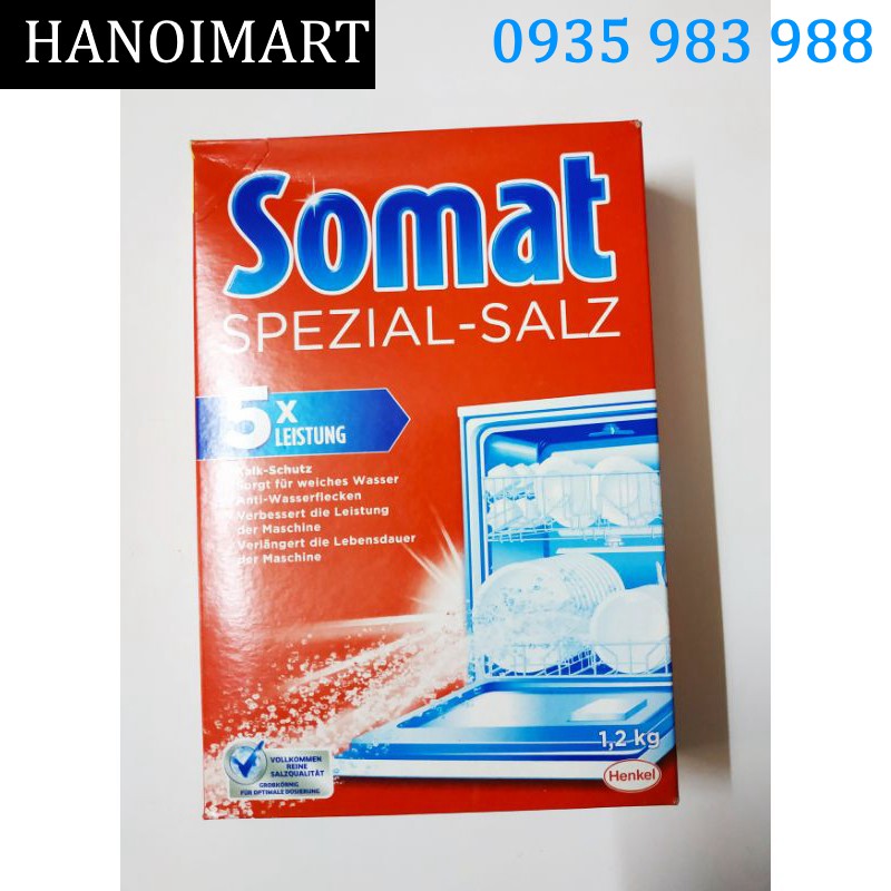 Combo bột rửa bát Alio 1.8kg + bóng Somat 750ml và muối Somat 1.2kg cho máy