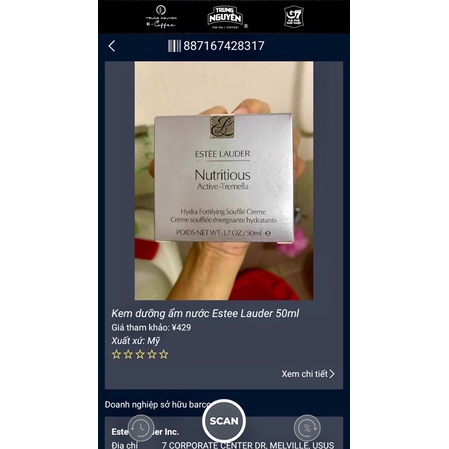 💎Kem Dưỡng Ẩm Estee Lauder Estee Lauder Nutritious Active Tremella 50ml💎