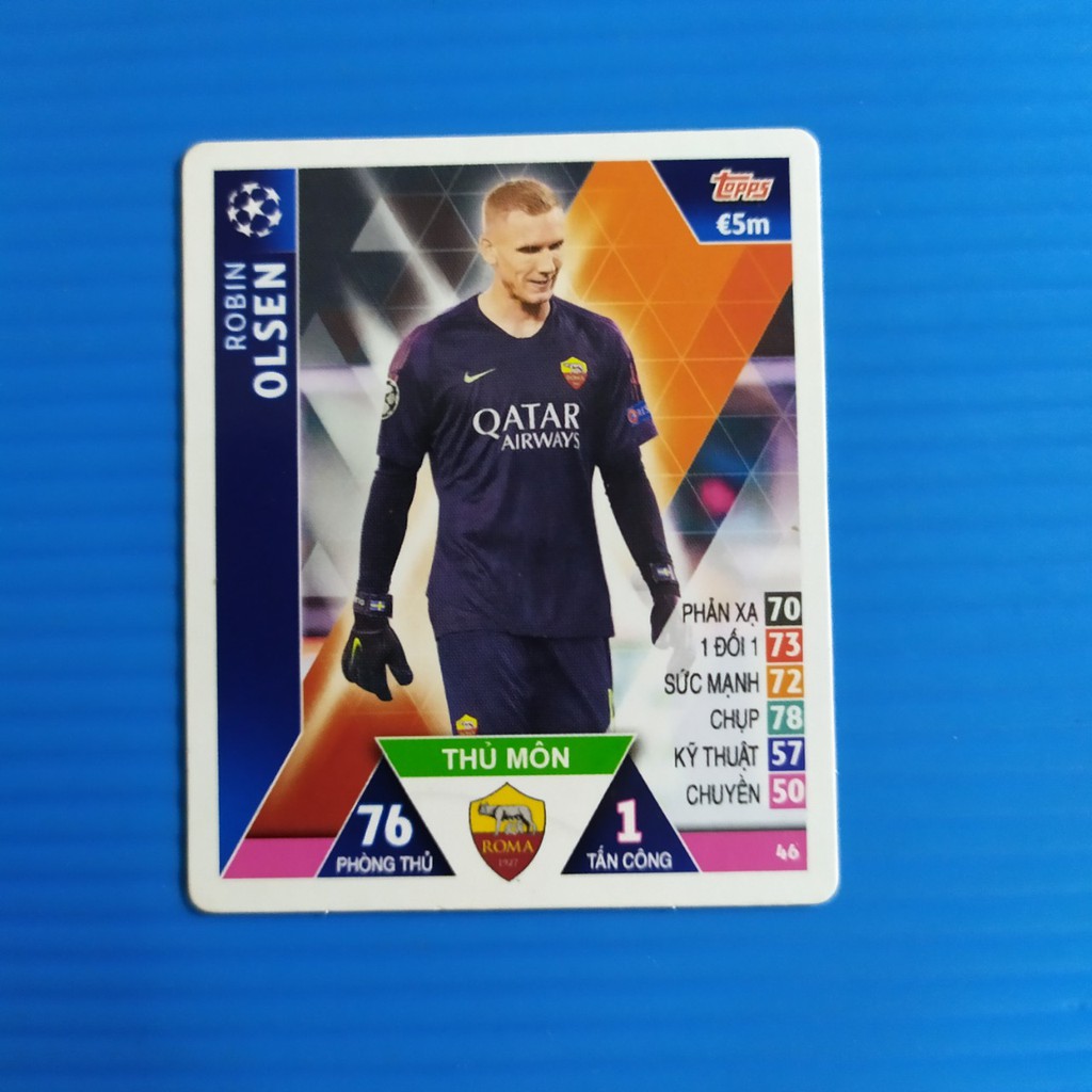 [Một Thẻ ] [No.41-&gt;60 mùa 18-19] Thẻ cầu thủ bóng đá Poca Match Attax 2019 2nd như ảnh &amp; mô tả [giá theo độ mới và hiếm]