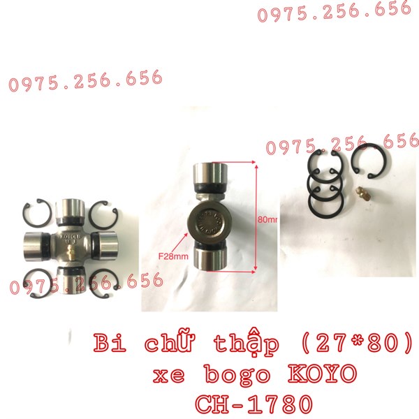 Bi chữ thập (27*80) CH-1780 xe bogo KOJO- NHẬT