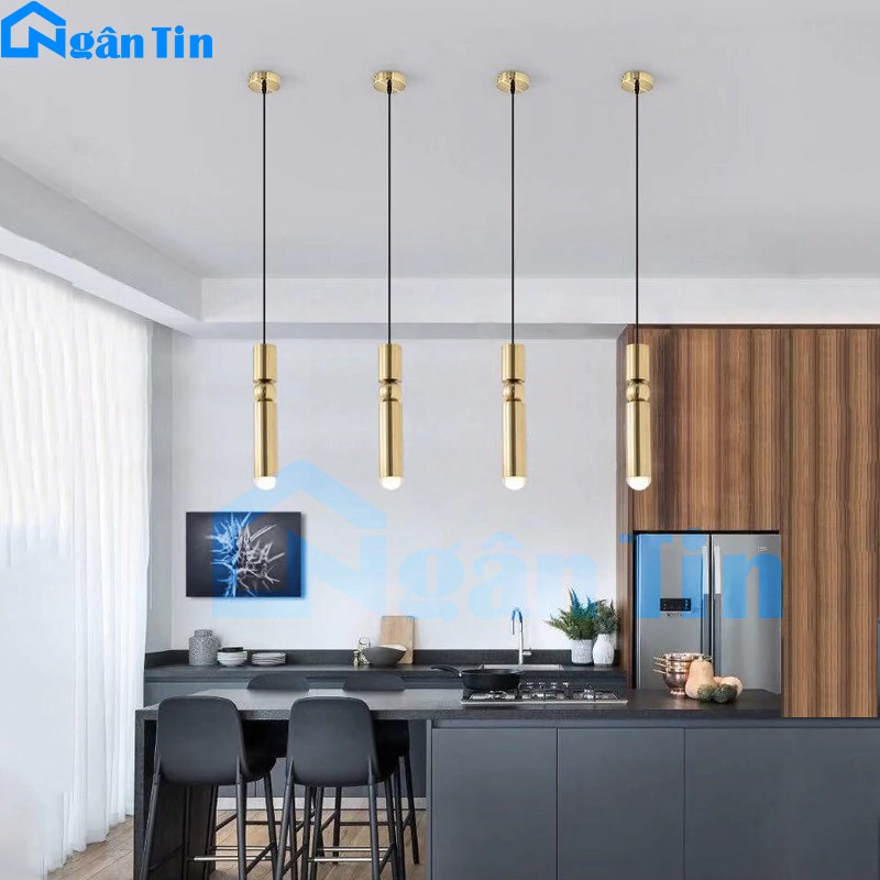 Đèn thả trần hình trụ trang trí phòng khách phòng ngủ Led 8W THCN125 Ngân Tin