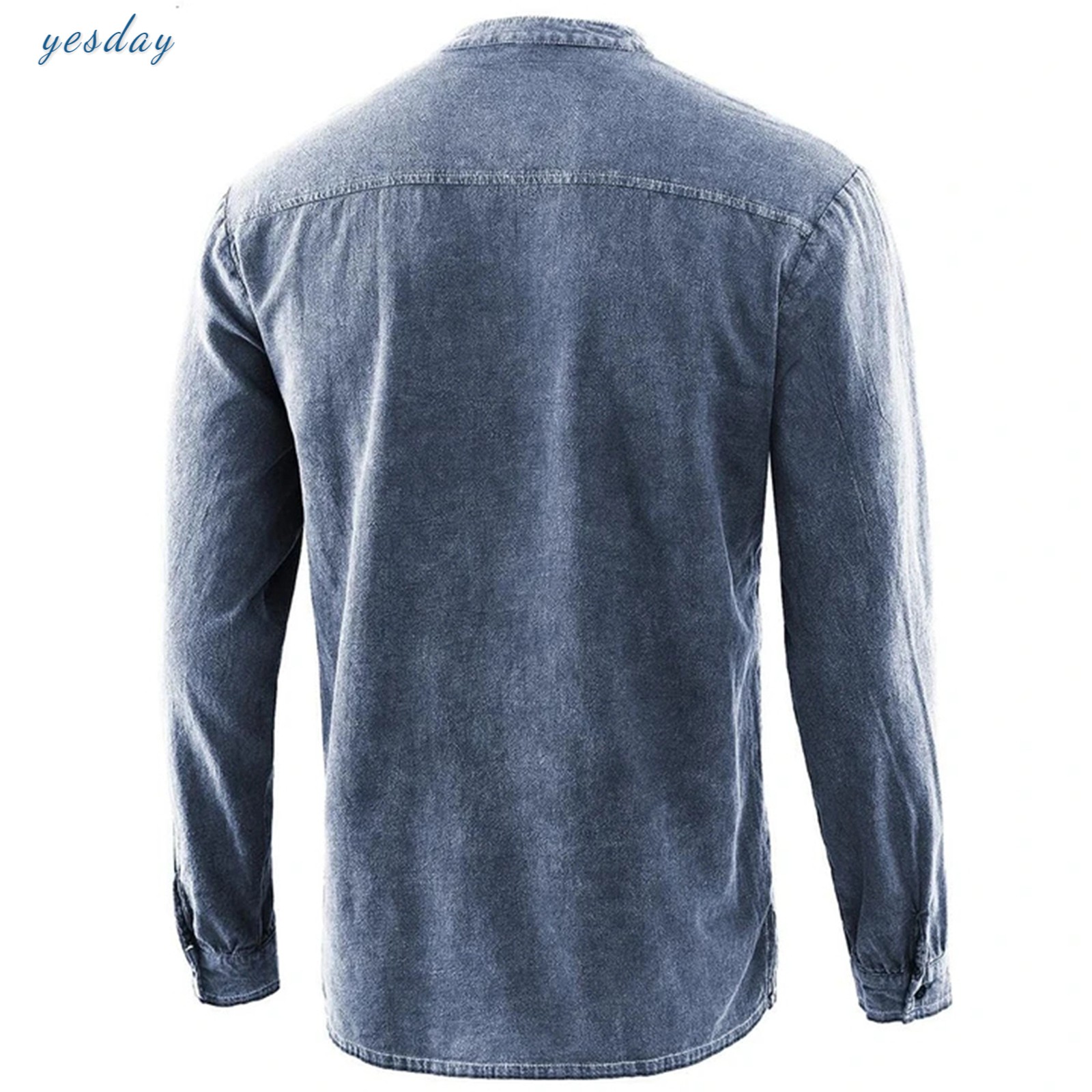 Áo Sơ Mi Denim Nam Cổ V Dài Tay Thời Trang 2020 | BigBuy360 - bigbuy360.vn