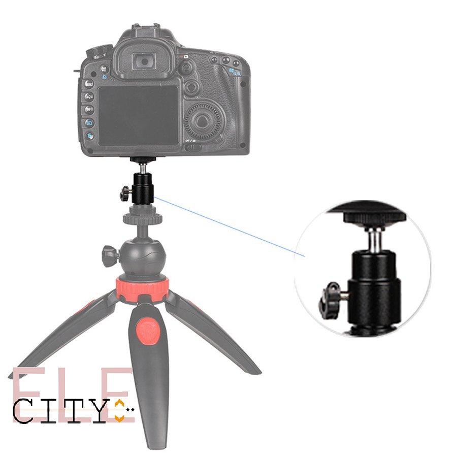 111ele} Photography Light Bracket Metal Hot Shoe Ptz 1/4 Screw Interface Ball Type