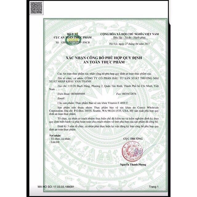 Vitamin E đỏ nga hàm lượng 270mg | BigBuy360 - bigbuy360.vn