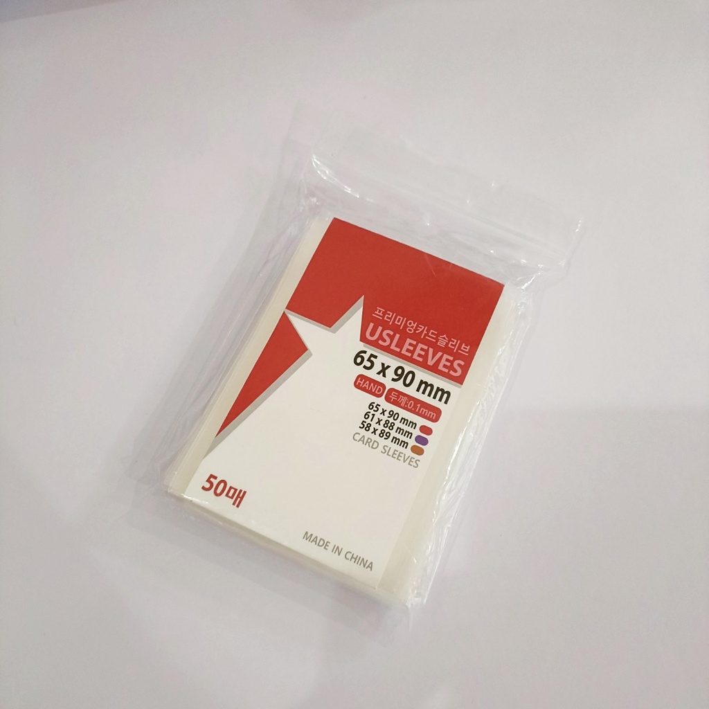 Bọc bài Sleeve USLEEVES HARD SIÊU DÀY 0.1mm, Bọc Photocard, Mini Photocard, ...