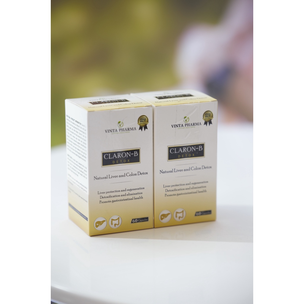 Viên uống Claron B Detox của Úc- hỗ trợ thải độc gan và ruột, hỗ trợ tiêu hóa