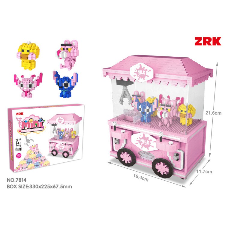 Zrk Bộ Đồ Chơi Lắp Ráp Mô Hình Máy Bay Chiến Đấu 7814 Vui Nhộn Cho Bé