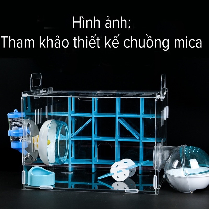 Chuồng mica lắp ráp mê cung huyền bí cho hamster. Lồng mica nuôi hamster. Lồng mica lắp ráp