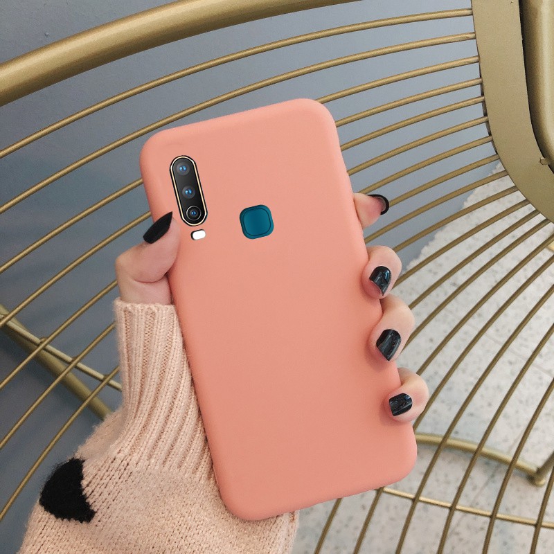 Ốp điện thoại TPu dẻo màu trơn cho ViVO Y11 Y12 Y17 Y15 2020 Y19 Y95 Y93 Y91i Y91 Y85 Y79 Y75 V9 V7 Plus