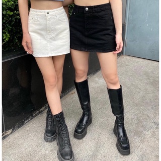 Váy ERRORIST basic skirt jeans đen / trắng