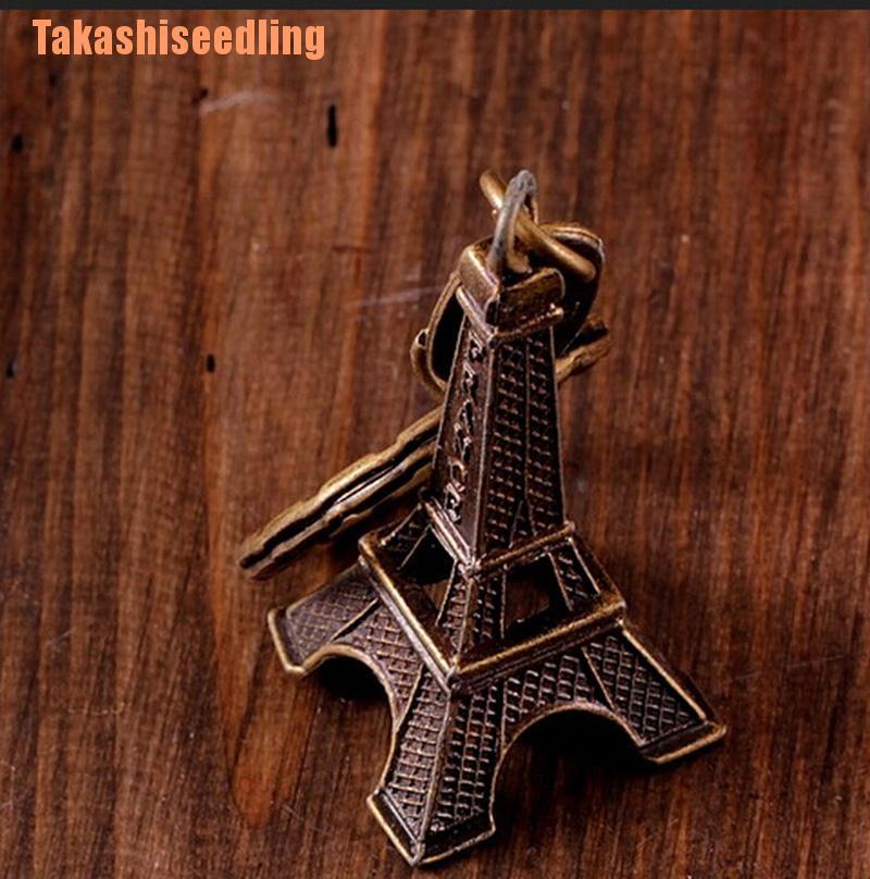 Set 2 Mô Hình Tháp Eiffel Bằng Hợp Kim Đồng Cổ Điển 5cm