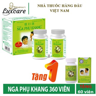 [TẶNG 1 LỌ 60 VIÊN] Nga Phụ Khang (Hộp 360 viên) - Hỗ trợ bệnh u xơ, u nang tử cung