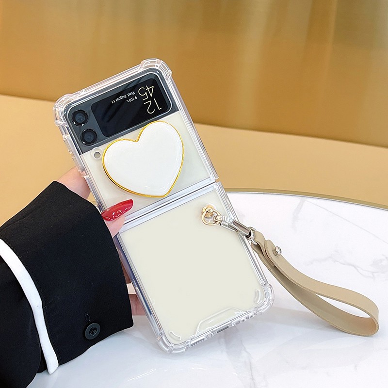 Ốp điện thoại chống sốc có dây đeo tay cho Samsung Galaxy Z Flip 3 Z Flip 2 Z Flip 3