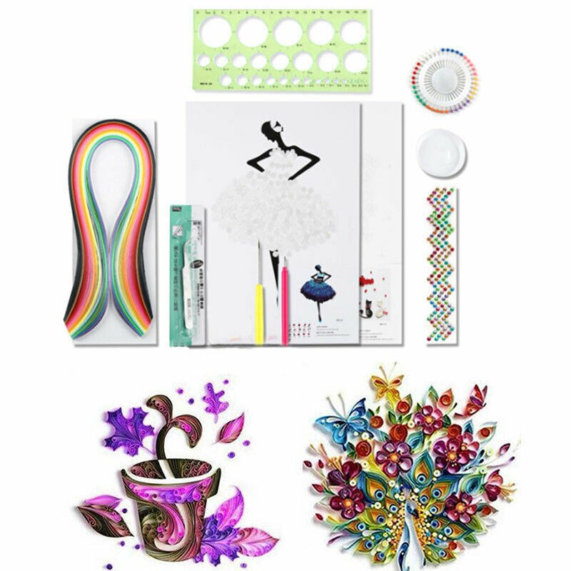 Bộ 9 Dụng Cụ Làm Tranh Giấy Quilling