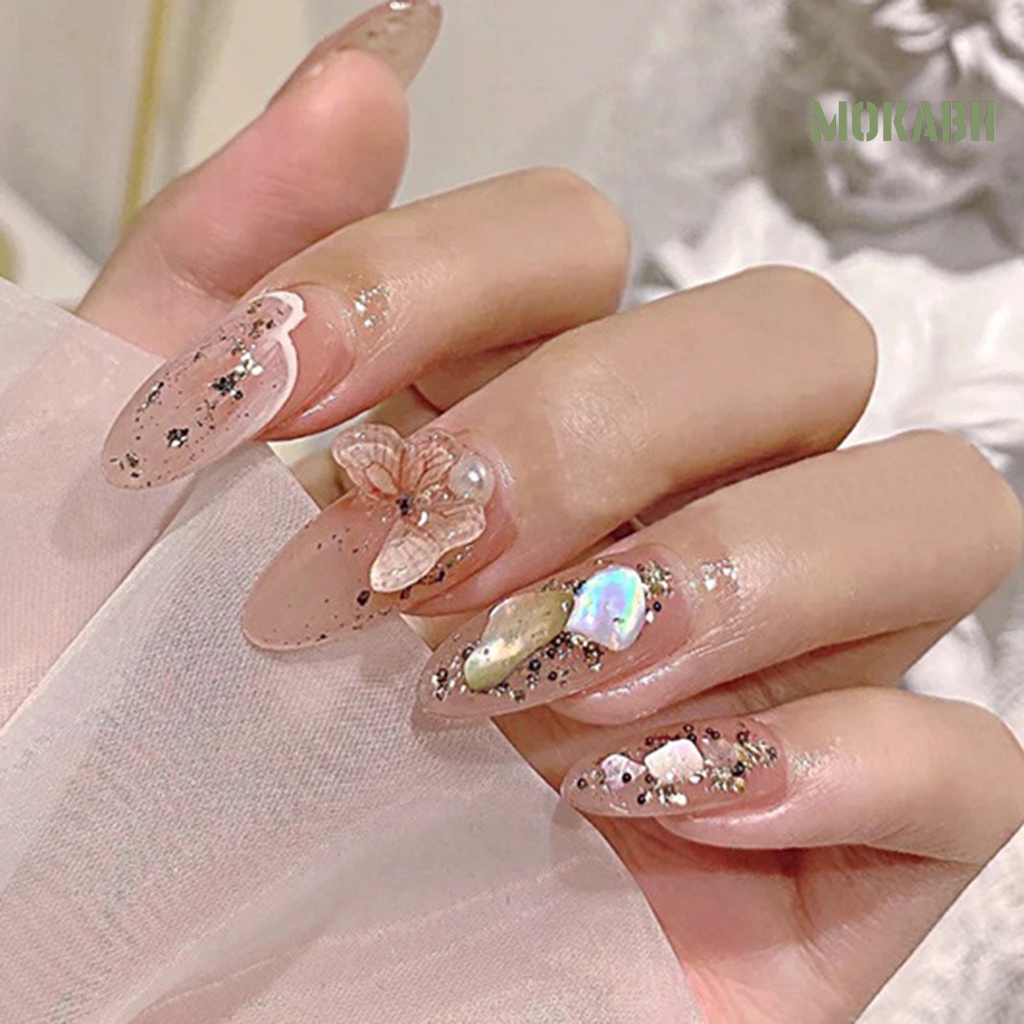 1 Hộp Hạt Hợp Kim Nhiều Kích Cỡ Trang Trí Móng Tay Nghệ Thuật