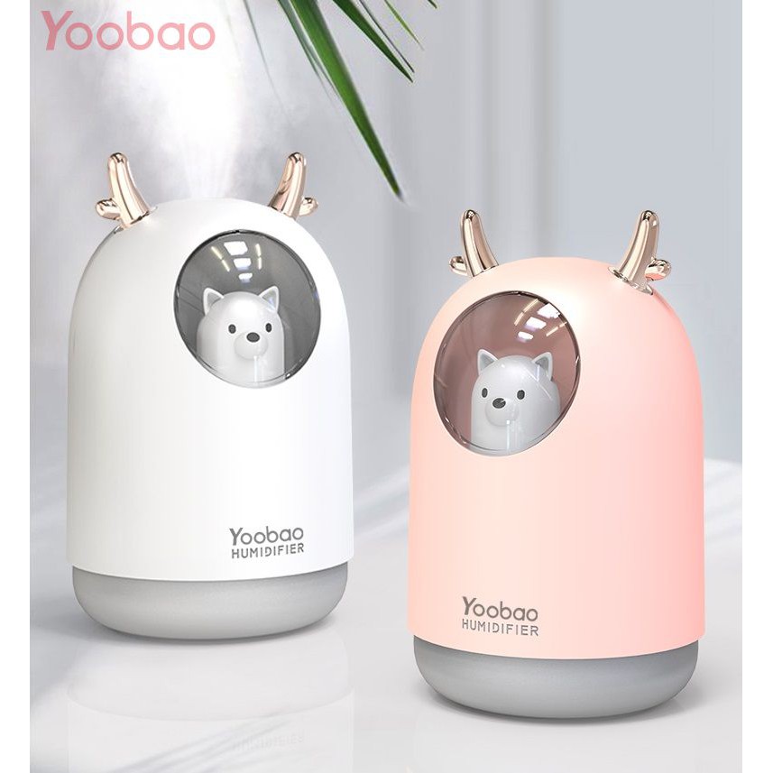 Máy Phun Sương Tạo Ẩm Kiêm Đèn Ngủ YOOBAO M106 Thiết Kế Hình Thú Siêu Dễ Thương
