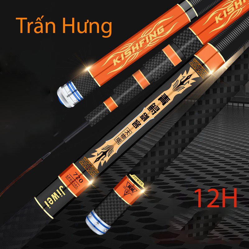 [CHÍNH HÃNG JIWEI] Cần Câu Tay Cao Cấp Trấn Hưng Độ Cứng Tương Đương 12H Cần Câu Đài Carbon Hàng Chính Hãng Có Hộp