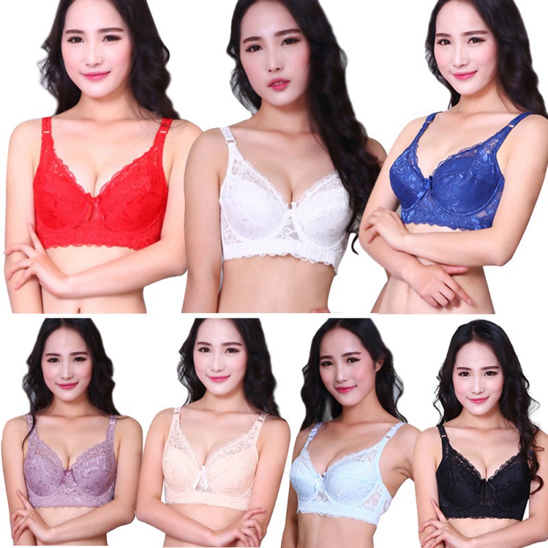 Áo Lót Nâng Ngực Nữ Họa Tiết Ren Thêu Gợi Cảm