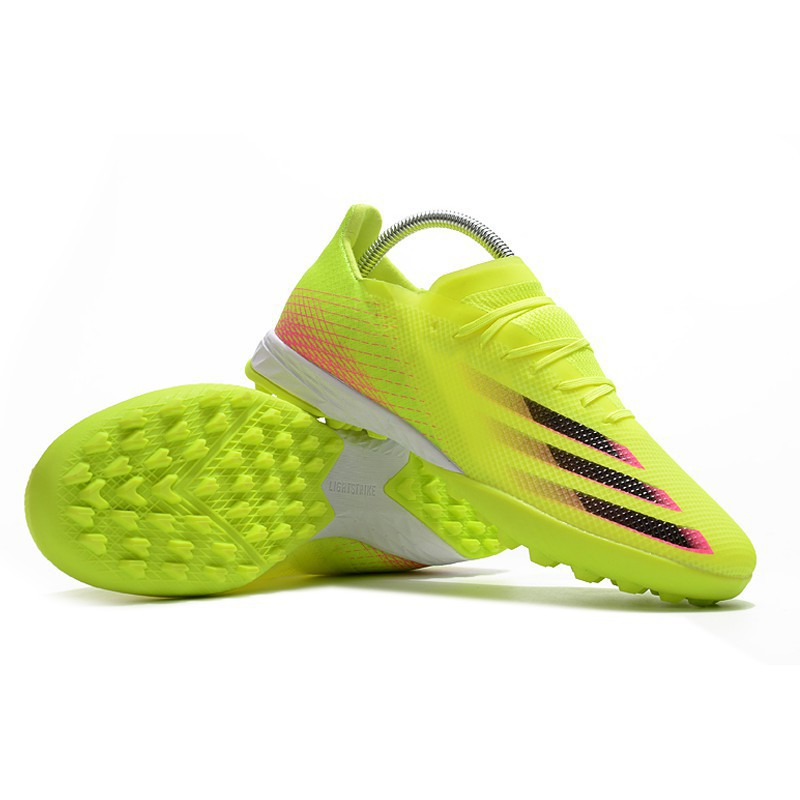 Oroc Nguyên Bản Adidas X Ghosted. Giày Thể Thao Đế Bằng Màu Vàng Dạ Quang 1 Tf X20 2