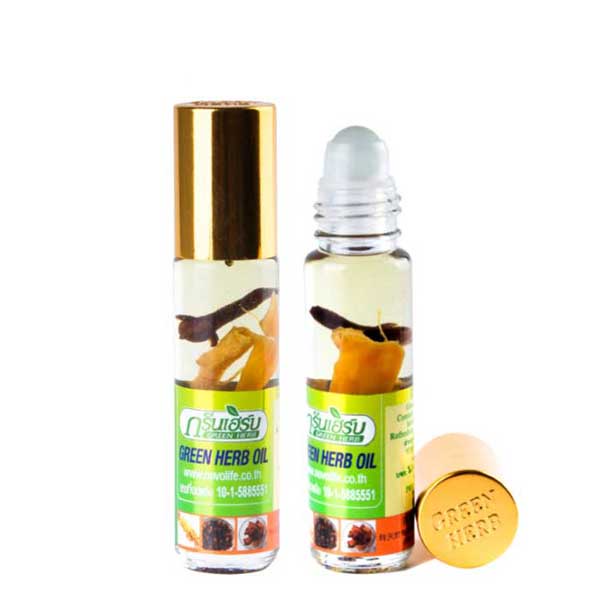 Dầu Lăn Thảo Dược Nhân Sâm Green Herb Oil Thái Lan - 8ml