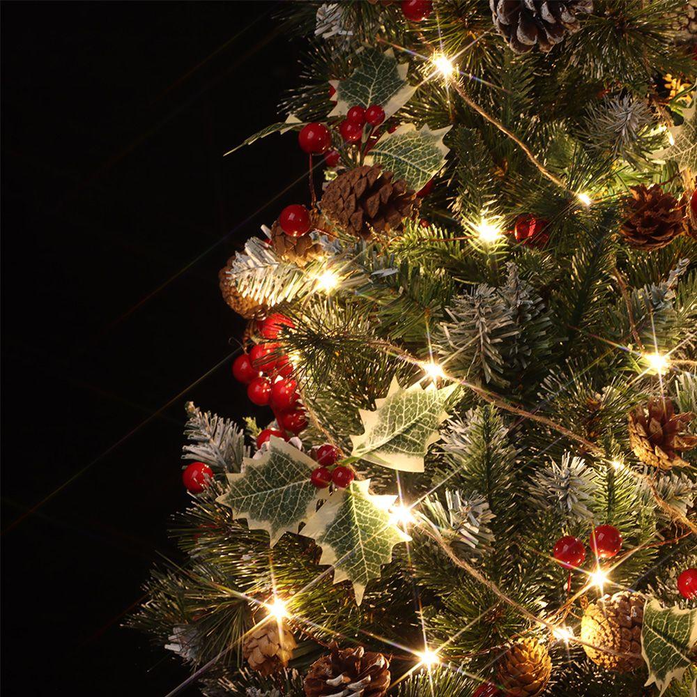 Dây Đèn LED Hình Nón / Bông Hoa / Cua Trang Trí Giáng Sinh