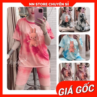 Đồ bộ phom 55kg ⚡ Đồ bộ thun lửng phom to in hình cực xinh LV01 ⚡Ảnh thật⚡ Đồ bộ mặc nhà