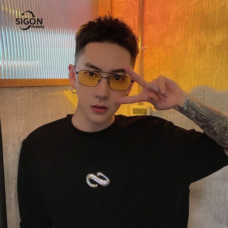 Kính Mát Tròng Màu Vàng Chống Tia UV Thời Trang Cho Cả Nam Và Nữ