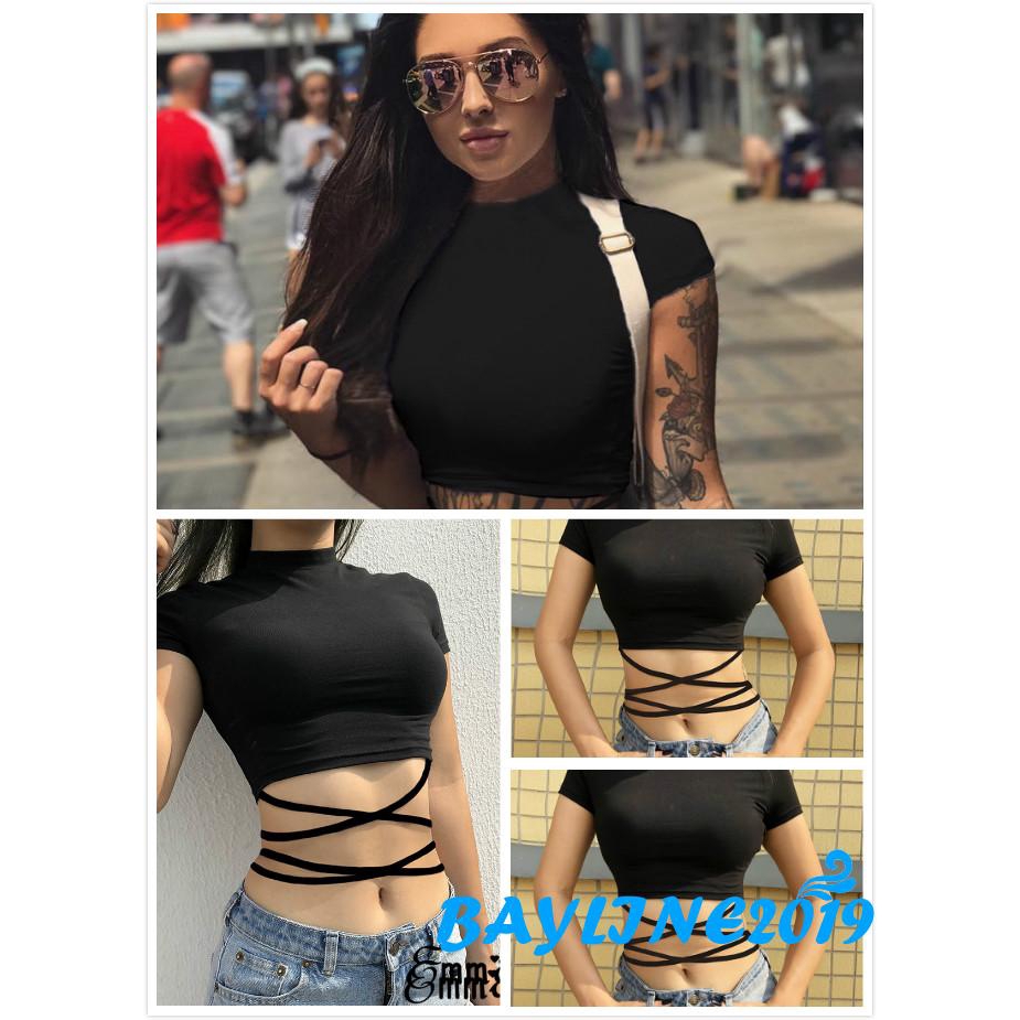 Áo Lửng Hai Dây Thời Trang Gợi Cảm Dành Cho Nữ