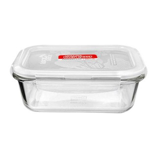 Thố Thủy Tinh Lock&Lock 630ml chịu nhiệt thiết kế nắp kéo chắc chắn
