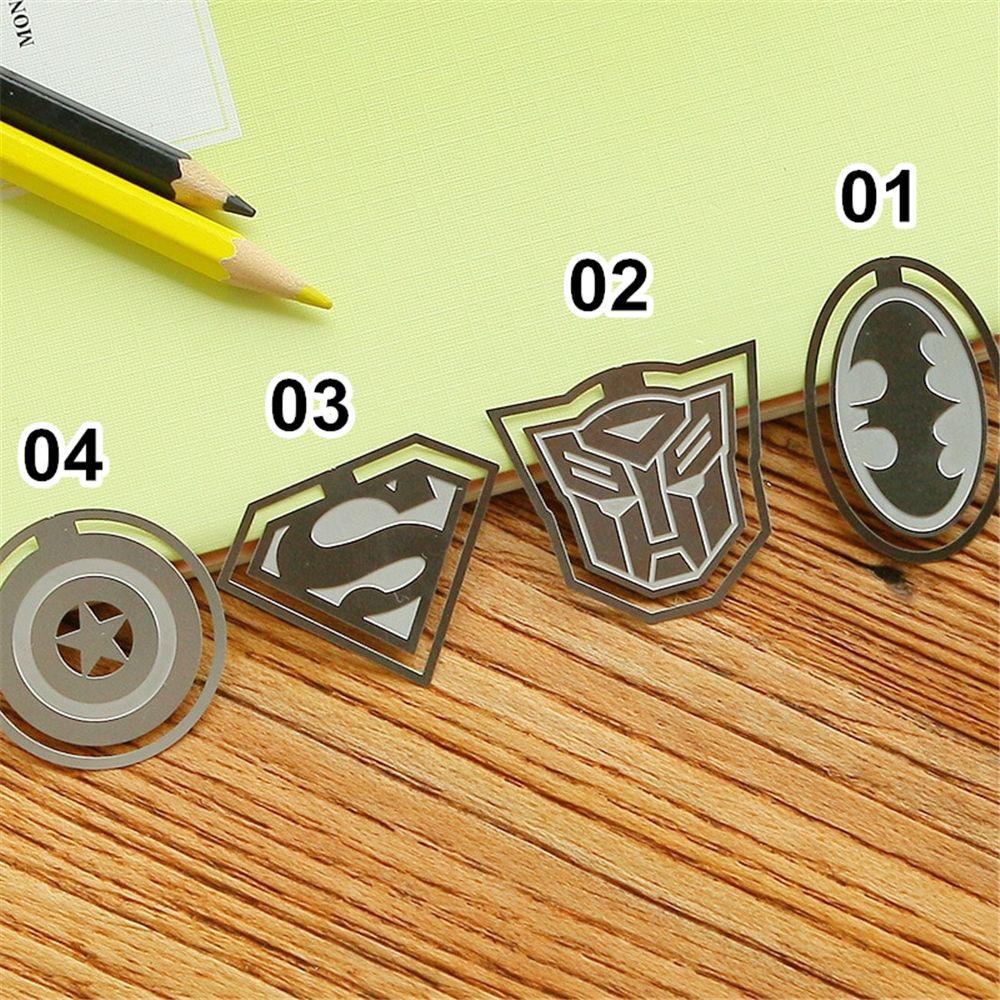 Đồ Đánh Dấu Trang Sách Bằng Kim Loại Họa Tiết Hoạt Hình Siêu Nhân Transformers