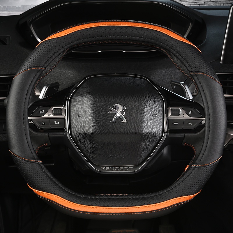 Bao Da Sợi Carbon Bọc Vô Lăng Xe Hơi Peugeot 508 3008 GT 4008 5008 2017 2018 2019 E 2008 2020 2021